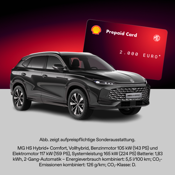 MG HS Hybrid+ mit 2.000 € Tankguthaben*