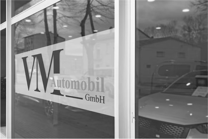 Firmenschild von V&M Automobil GmbH in Großbeeren OT Diedersdorf