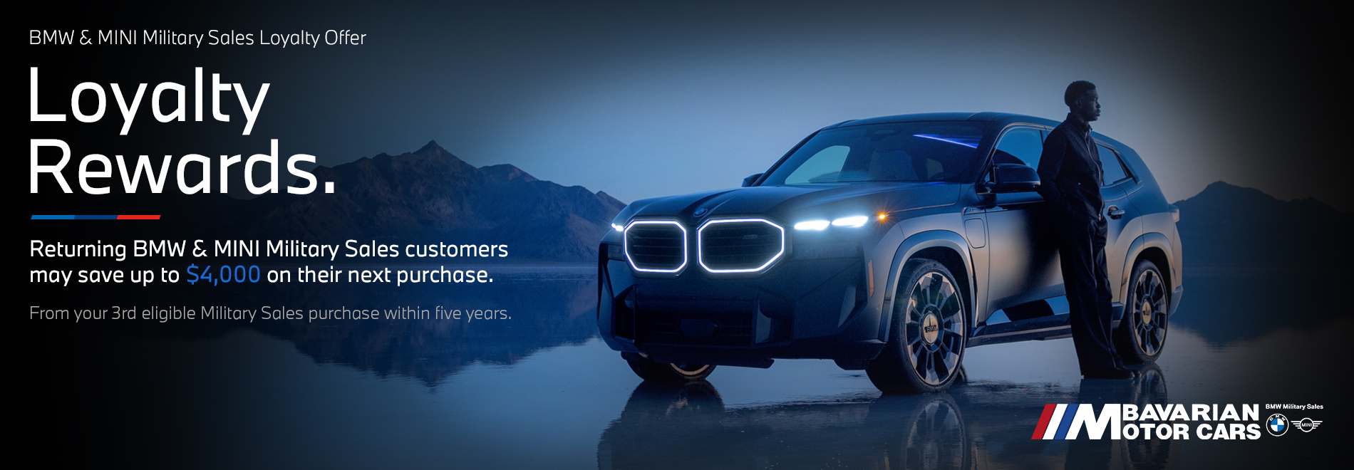 BMW & MINI Military Sales Loyalty Offer - Your Loyalty Just Unlocked More