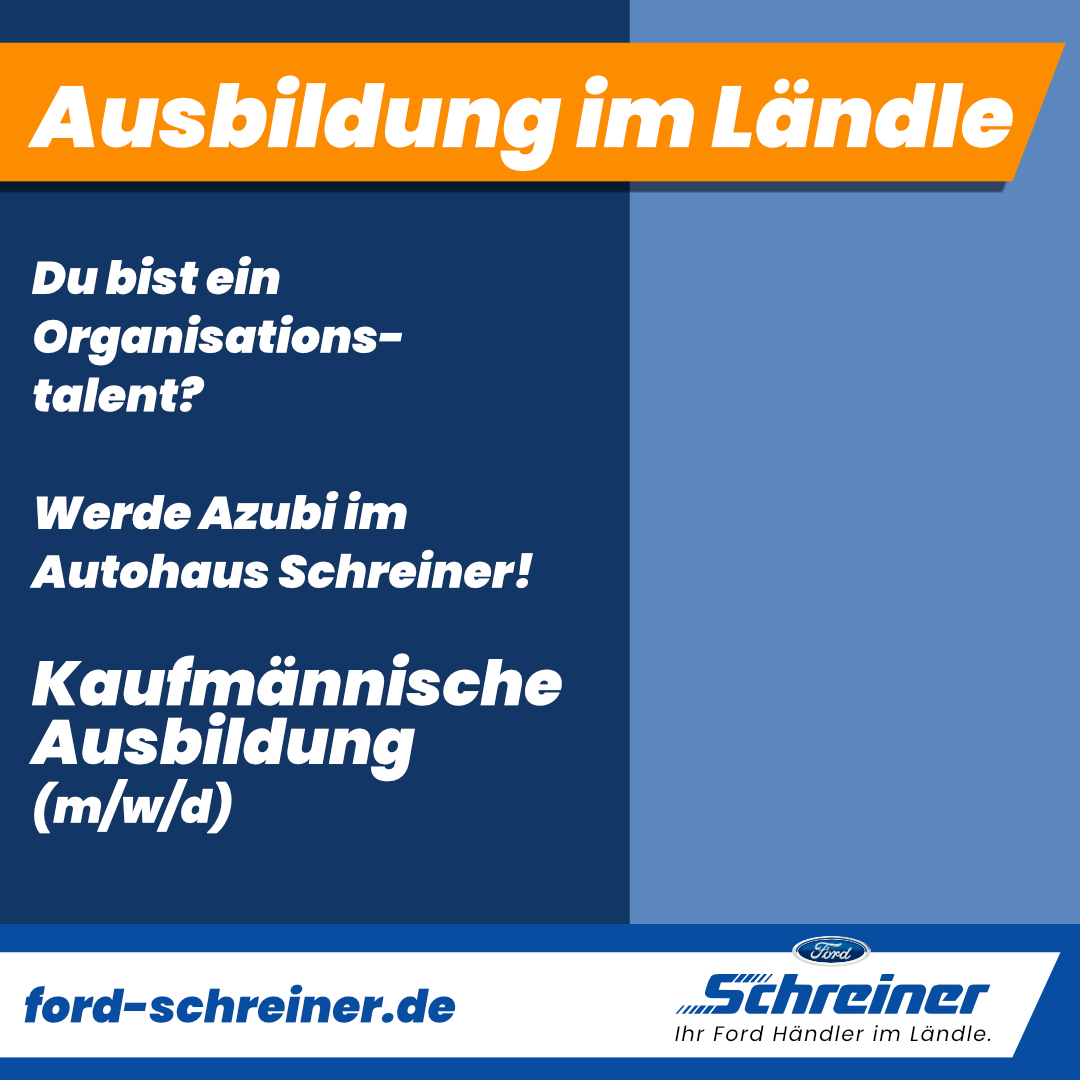 Ausbildung: Automobilkauffrau / Automobilkaufmann (m/w/d)