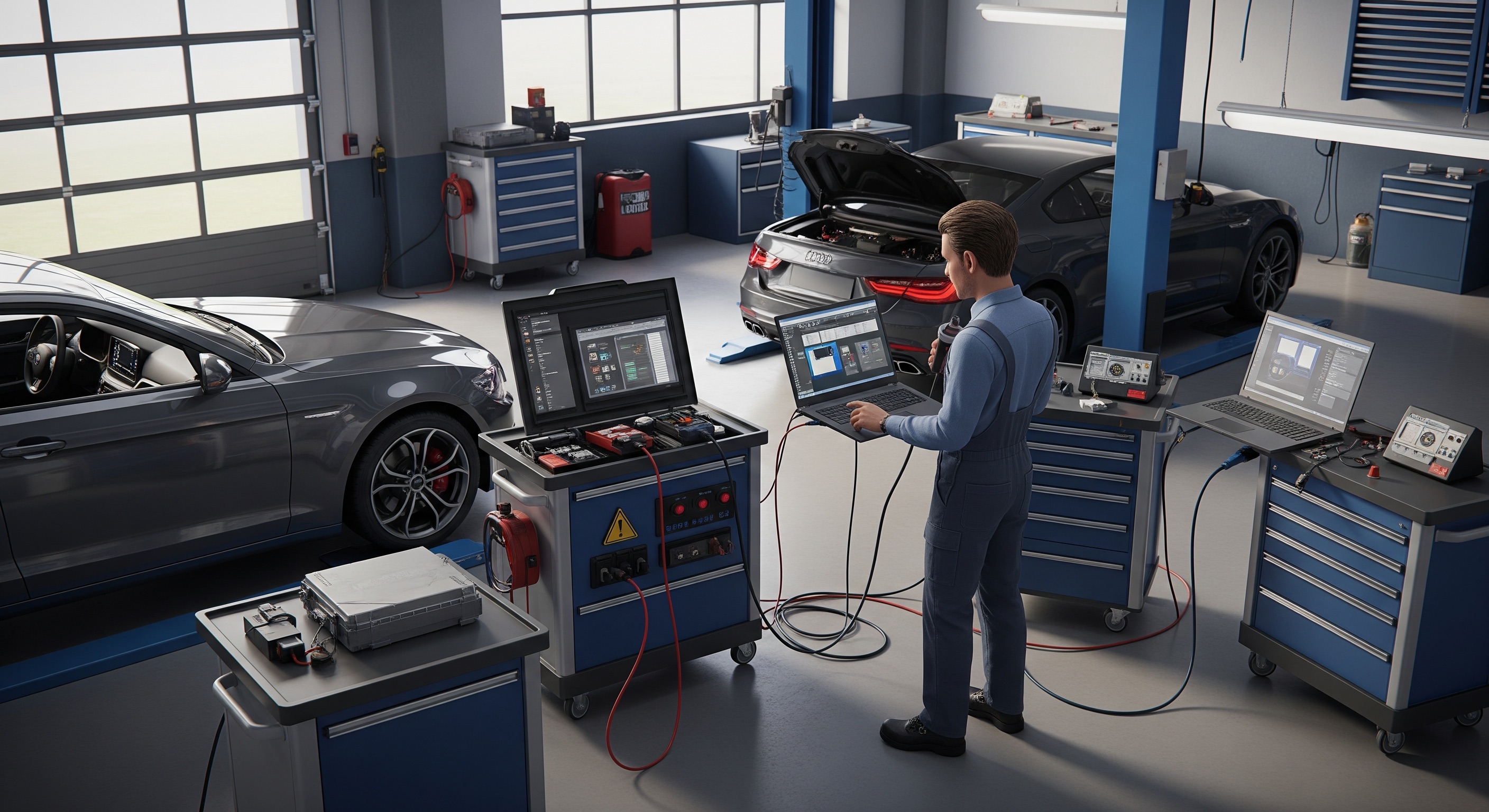 KFZ-Systemdiagnose bei modernen Fahrzeugelektronik-Problemen