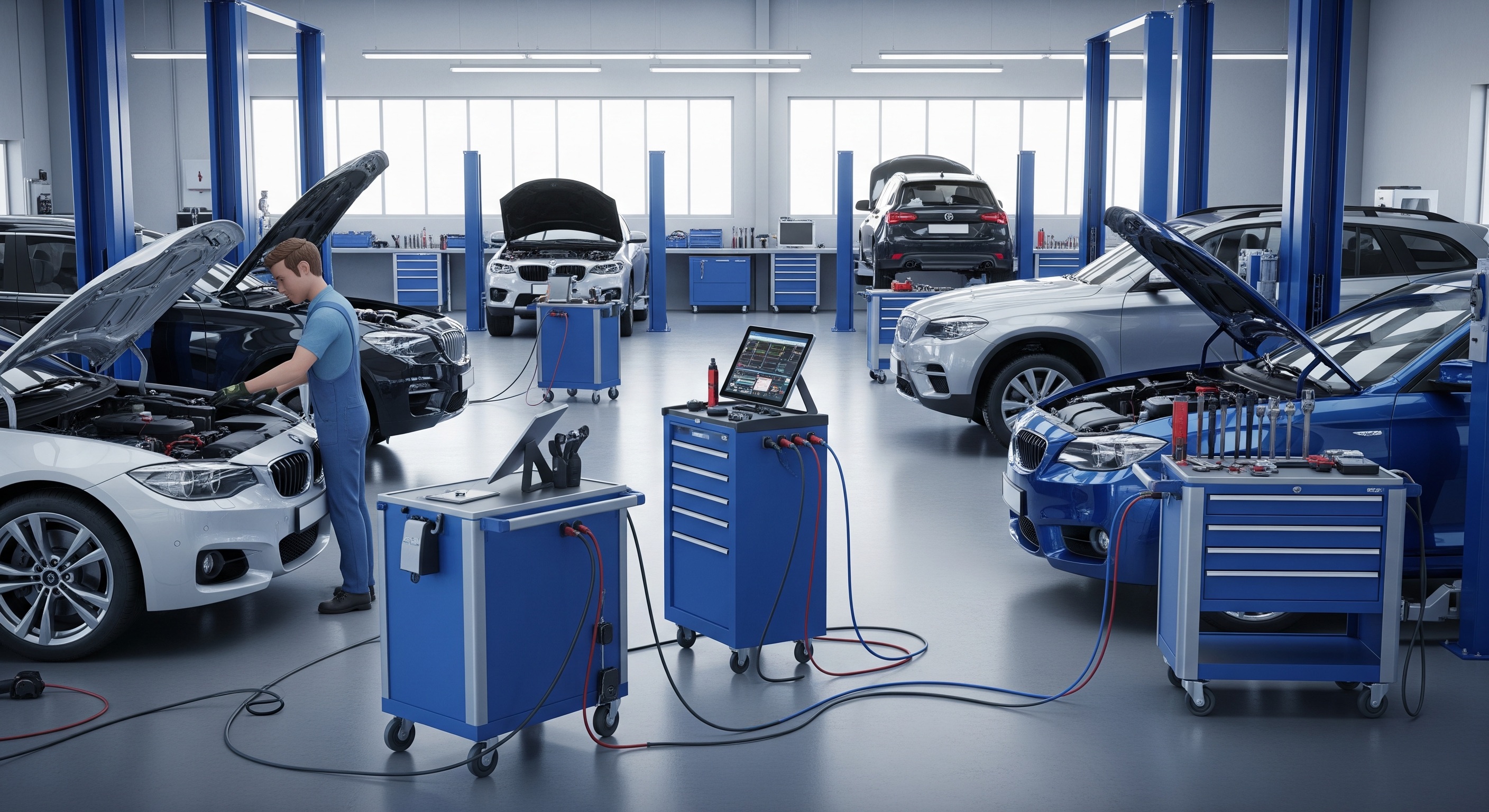 Mehrmarken-Diagnose mit professionellen Werkzeugsystemen